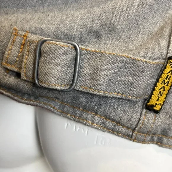 ARMANI JEANS BUCKLE DENIM FIELD JACKET - Picture 12 of 16